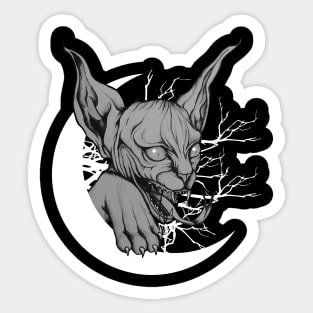 Moon cat Sticker